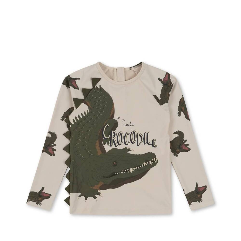 NEW KONGES SLØJD boy's aster animal swim top in kalamata